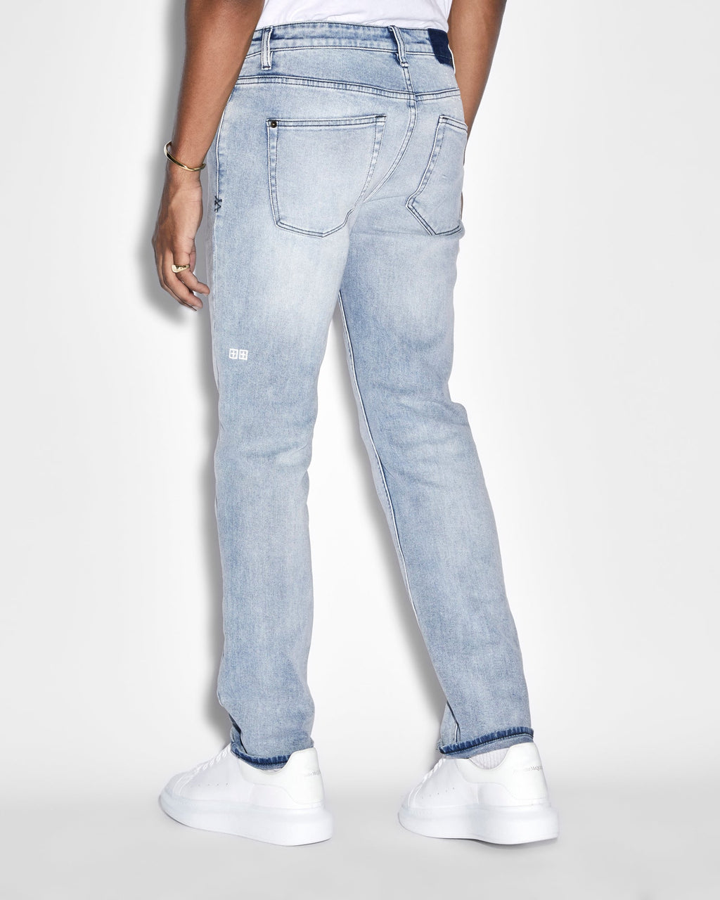 Mens Hazlow Philly Blue Straight Denim Jeans - Denim