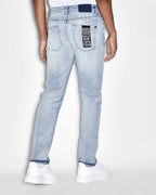Mens Hazlow Philly Blue Straight Denim Jeans - Denim