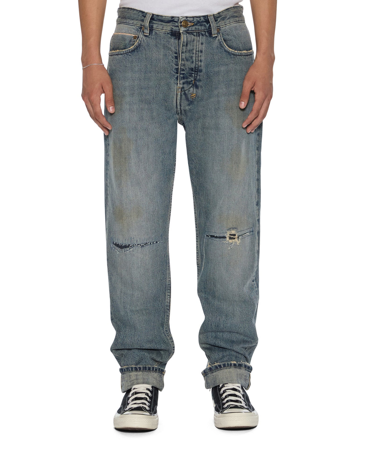 MENS HAZLOW SELVEDGE MELBOURNE BLUE DENIM JEANS