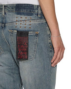 MENS HAZLOW SELVEDGE MELBOURNE BLUE DENIM JEANS