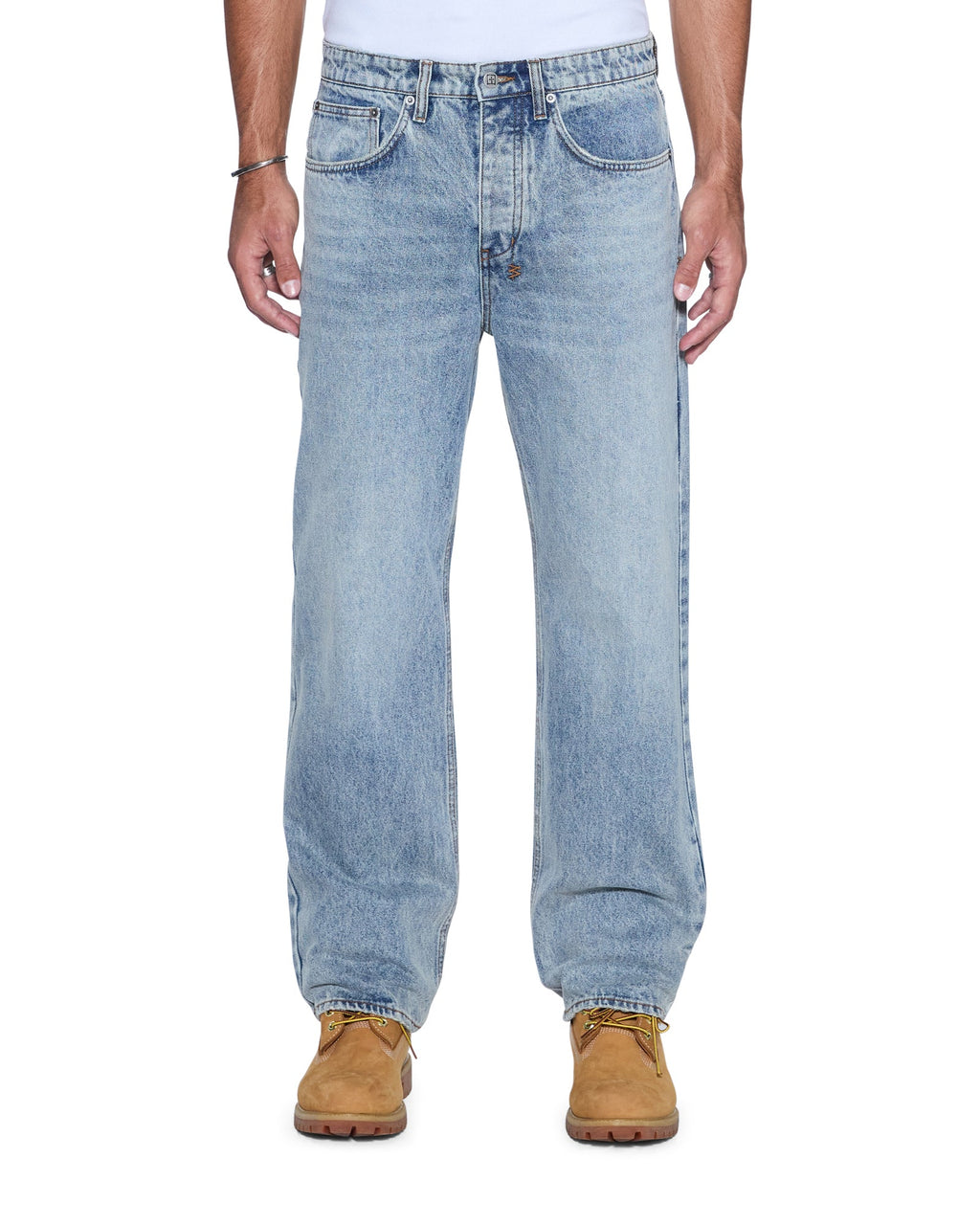 MENS ANTI K CHAMPAGNE BLUE DENIM JEANS