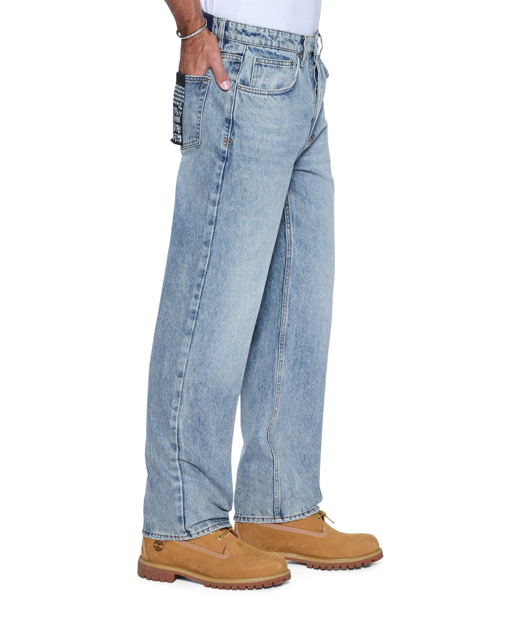 MENS ANTI K CHAMPAGNE BLUE DENIM JEANS