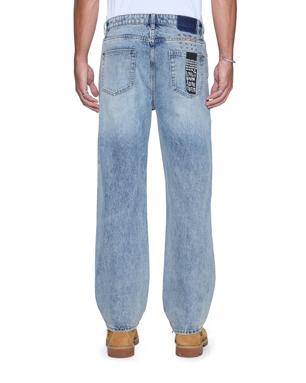 MENS ANTI K CHAMPAGNE BLUE DENIM JEANS