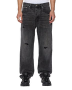 MENS ANTI K SELVEDGE REPLIKA BLACK DENIM JEANS