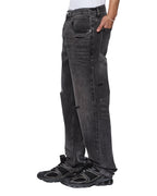 MENS ANTI K SELVEDGE REPLIKA BLACK DENIM JEANS