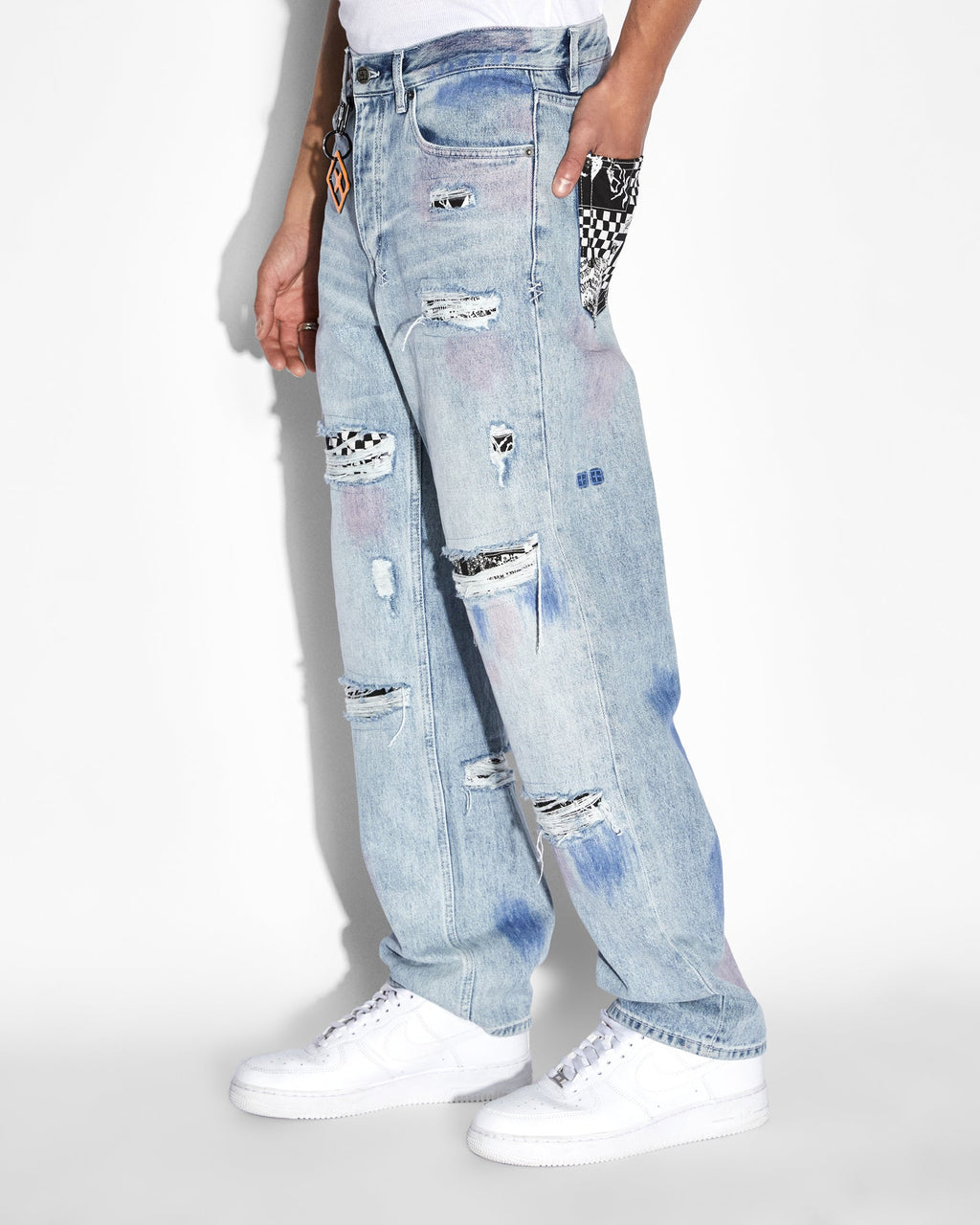 MENS ANTI K STREETS KOLOR DENIM JEANS