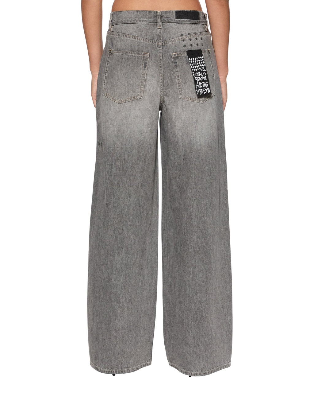 Womens Baggy Jean Ash Baggy Denim Jeans - Grey