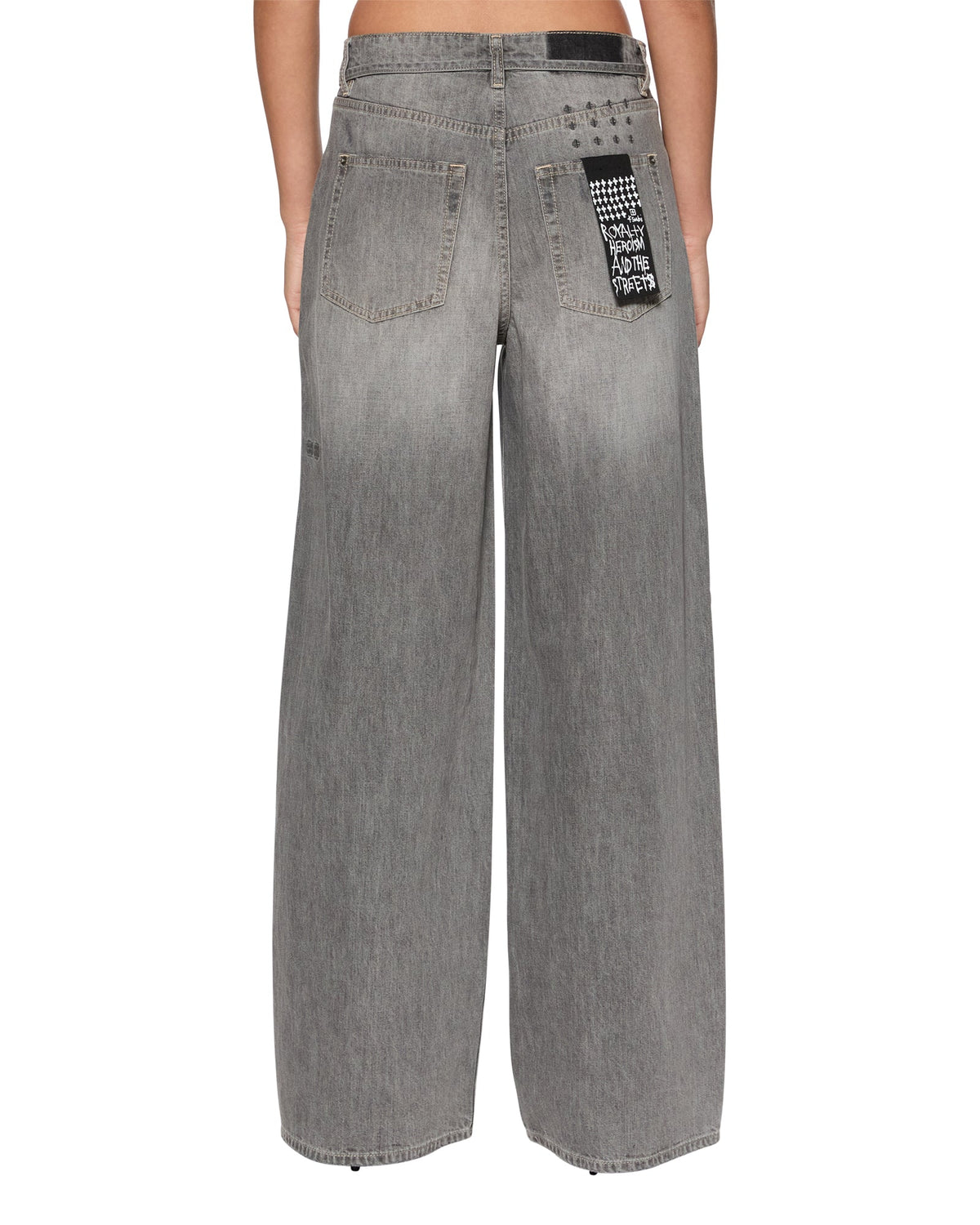 Womens Baggy Jean Ash Baggy Denim Jeans - Grey