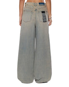 WOMENS BAGGY JEAN DIRTY DENIM JEANS