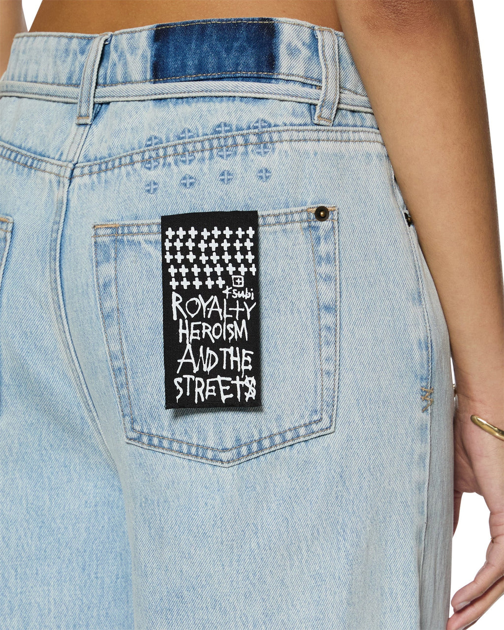 WOMENS BAGGY JEAN ROLLIN DENIM JEANS