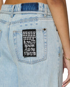 WOMENS BAGGY JEAN ROLLIN DENIM JEANS