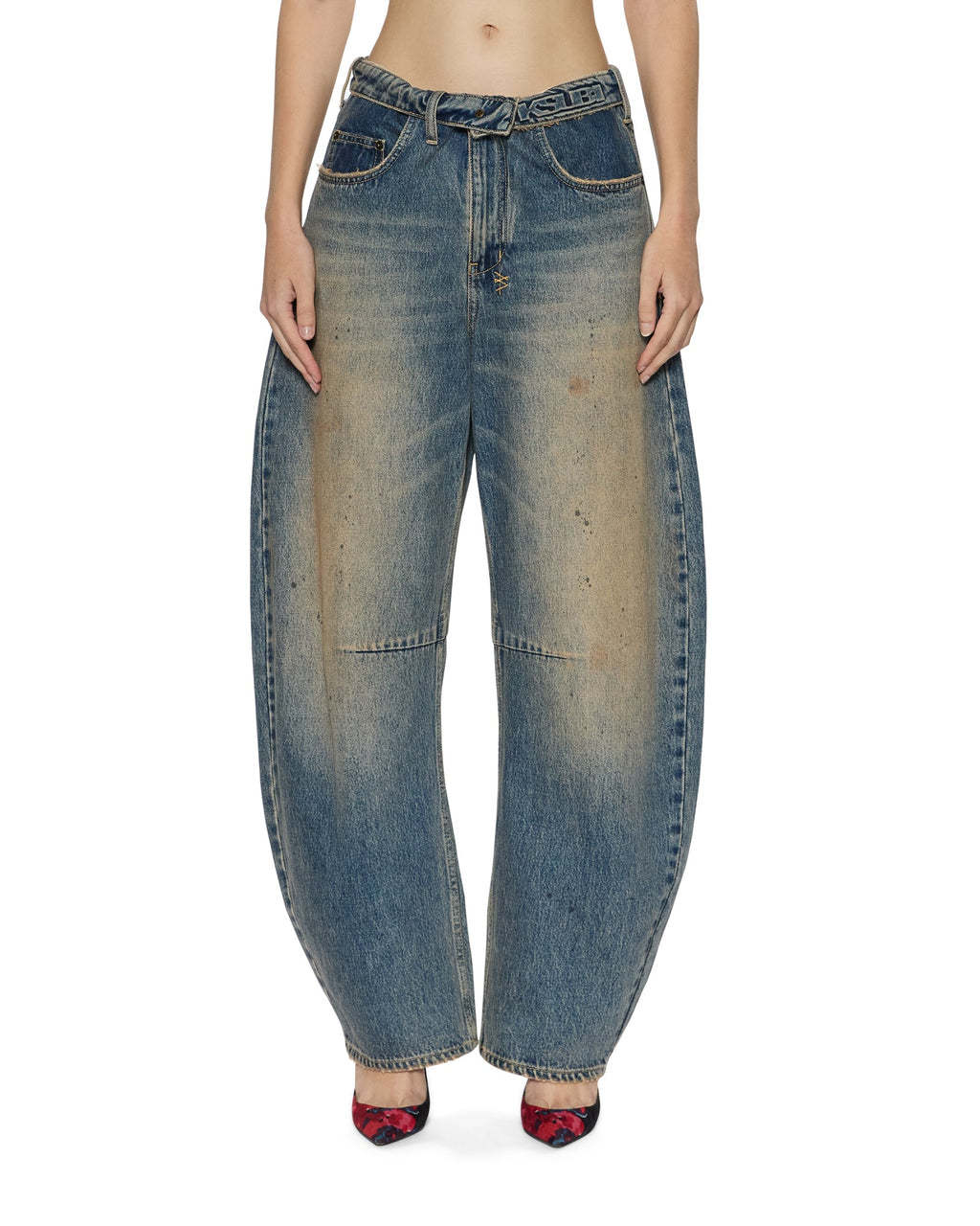 WOMENS BARREL JEAN DUNE DENIM JEANS