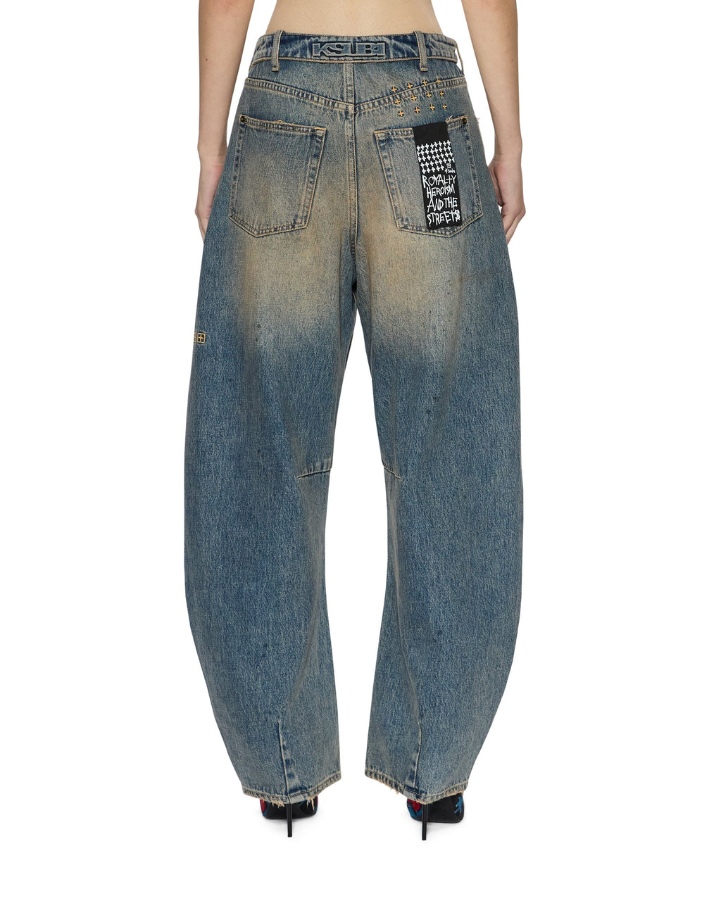 WOMENS BARREL JEAN DUNE DENIM JEANS
