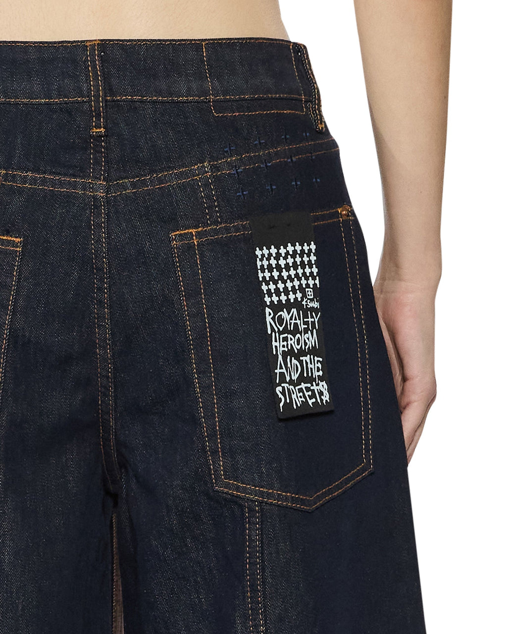 WOMENS BARREL JEAN ORIGINAL SPLICED DENIM JEANS