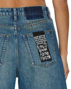 WOMENS BARREL TEXAS BLUE DENIM JEANS