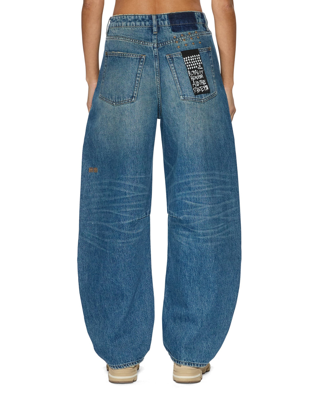 WOMENS BARREL TEXAS BLUE DENIM JEANS