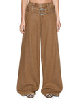 LAX JEAN BELTED RIDER BROWN