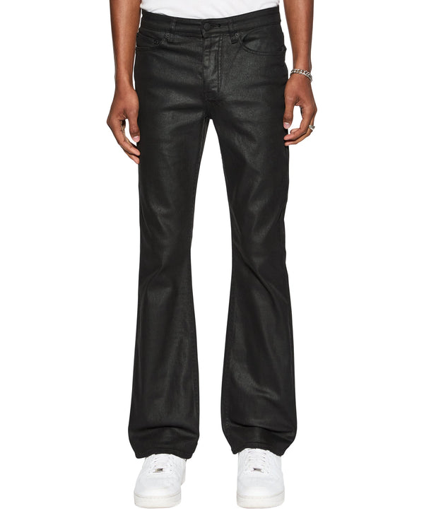 Mens Bronko Black Wax Bootcut Denim Jeans | Ksubi ++