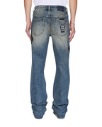 Mens Bronko Reup Blue Kaliba Bootcut Denim Jeans - Denim