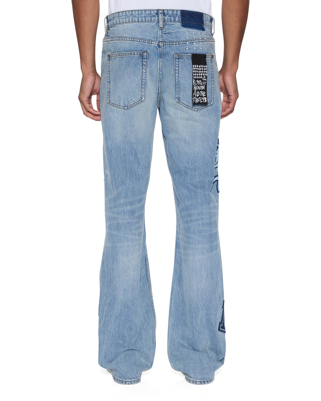 MENS BRONKO STRIKER PATCHED DENIM JEANS