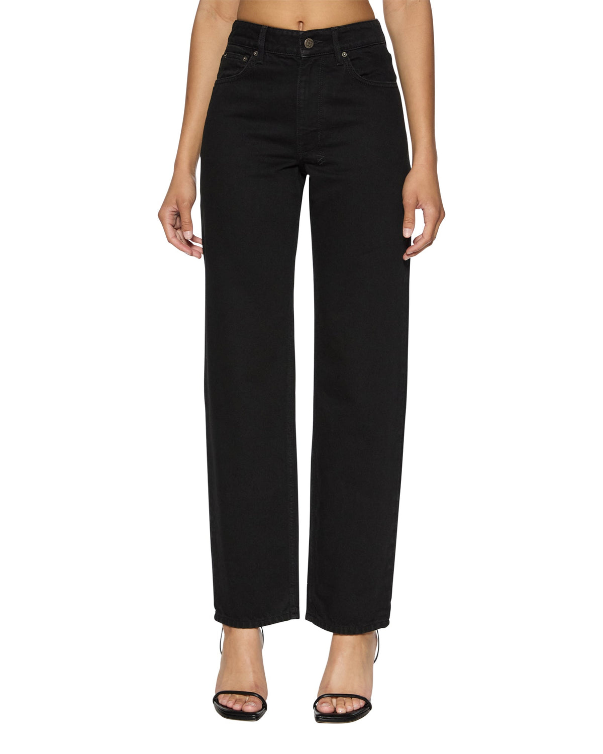 WOMENS BROOKLYN JET BLACK DENIM JEANS