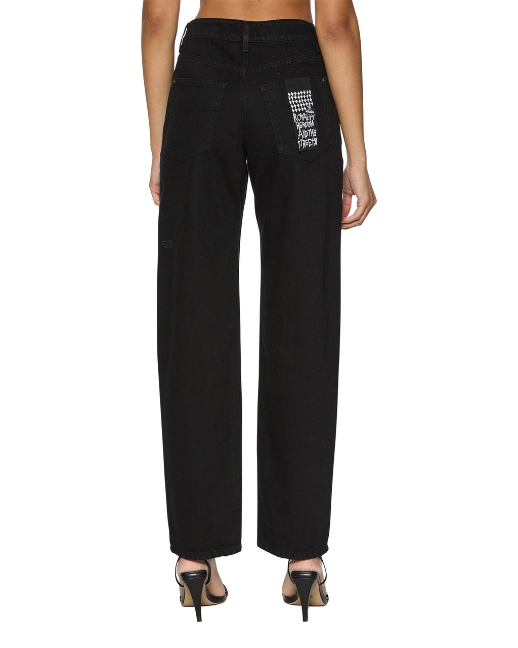 WOMENS BROOKLYN JET BLACK DENIM JEANS