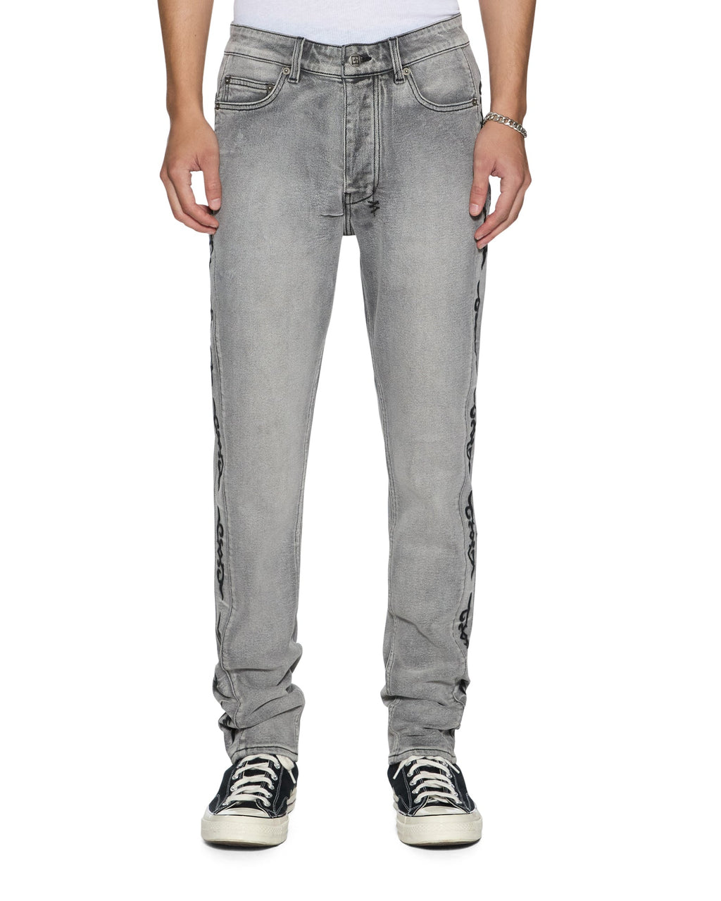 MENS CHITCH KONCRETE GREY PAISE DENIM JEANS