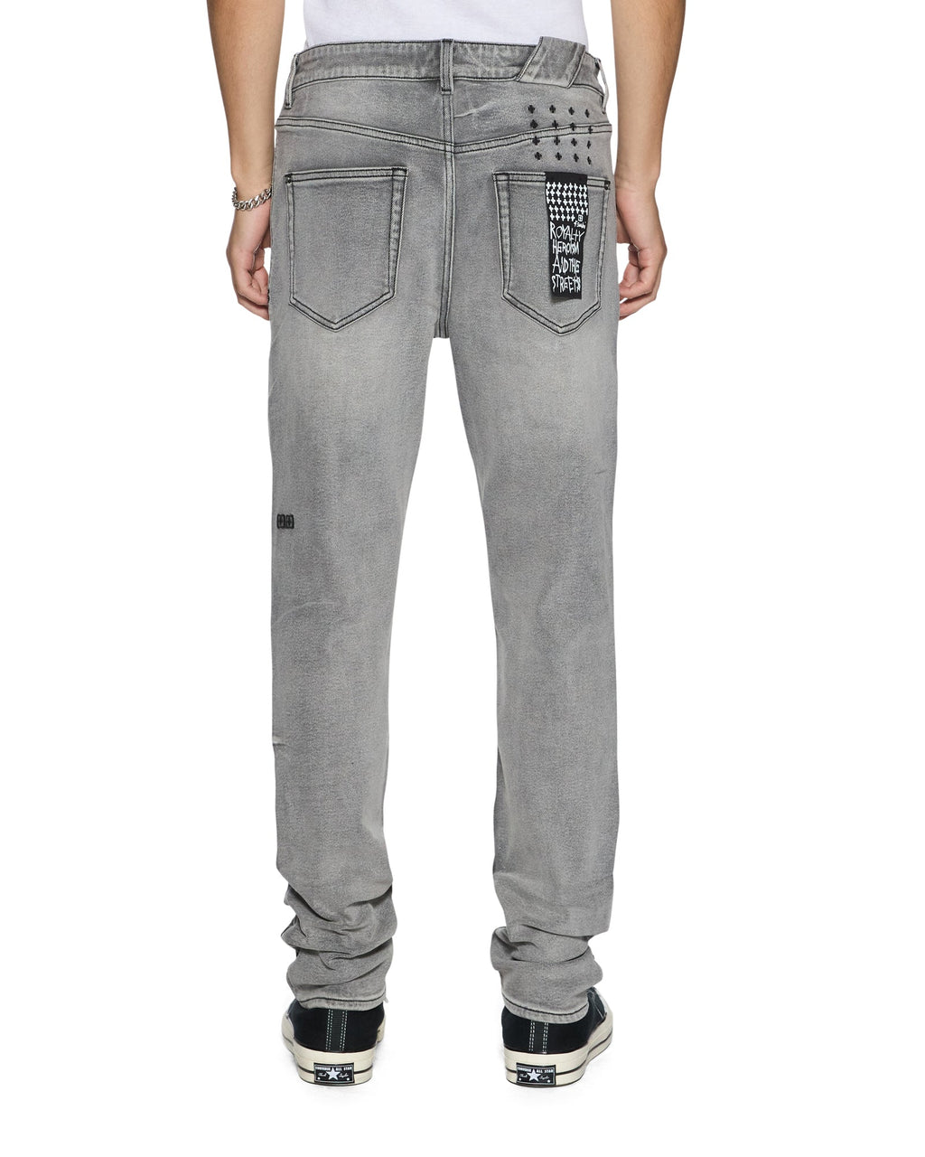 MENS CHITCH KONCRETE GREY PAISE DENIM JEANS