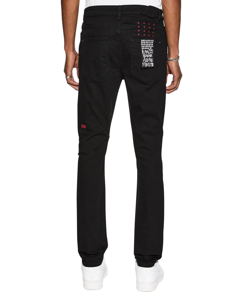 MENS CHITCH LAID BLACK DENIM JEANS
