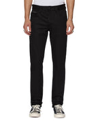 MENS CHITCH SELVEDGE RAW BLACK DENIM JEANS