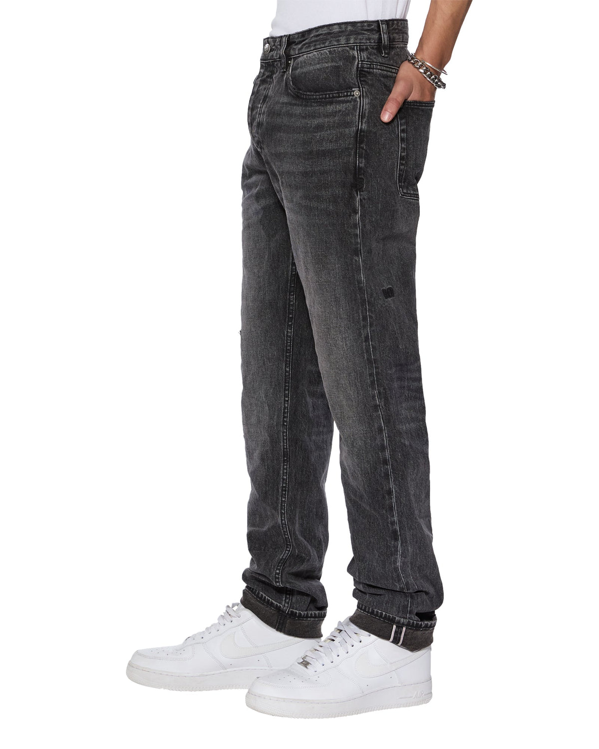 MENS CHITCH SELVEDGE REPLIKA BLACK DENIM JEANS