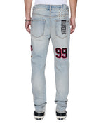 MENS CHITCH SEATTLE BLUE REPAIR DENIM JEANS