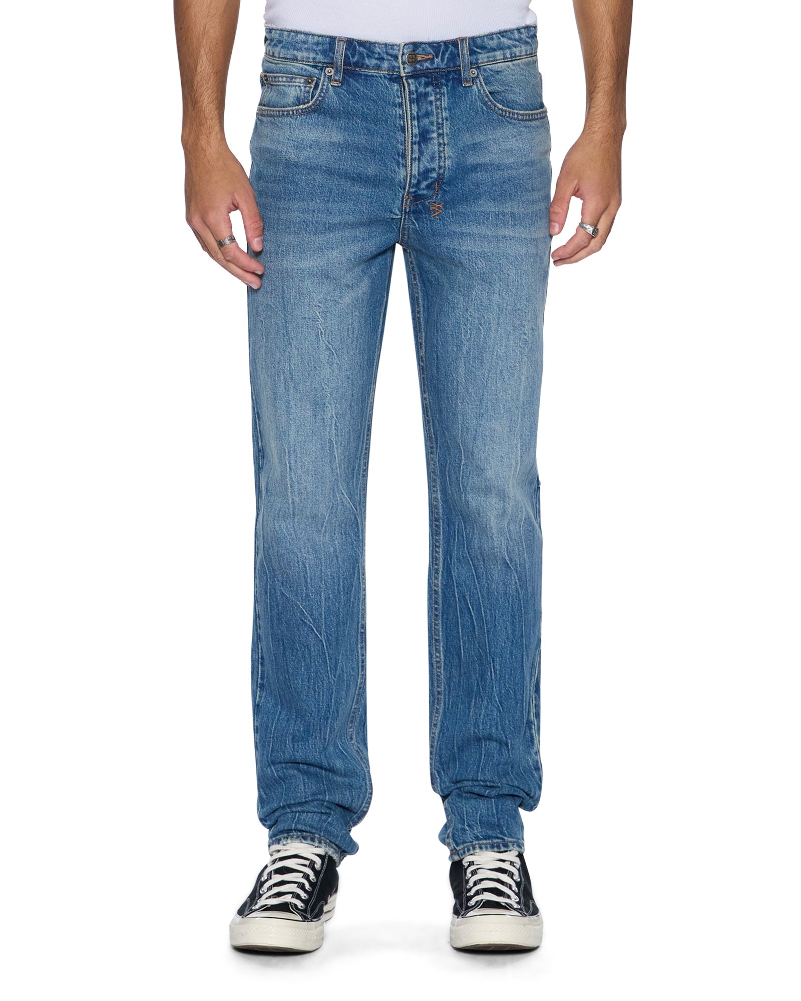 MENS  CHITCH TEXAS BLUE SLIM DENIM JEANS