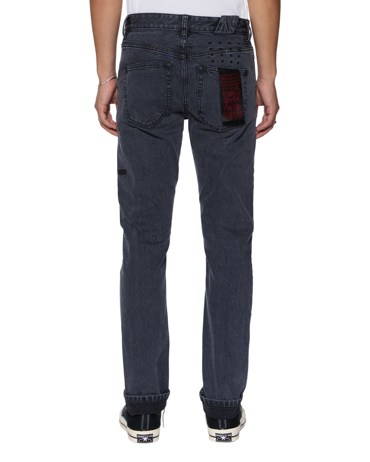 MENS CHITCH SELVEDGE NY BLACK DENIM JEANS
