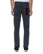 MENS CHITCH SELVEDGE NY BLACK DENIM JEANS