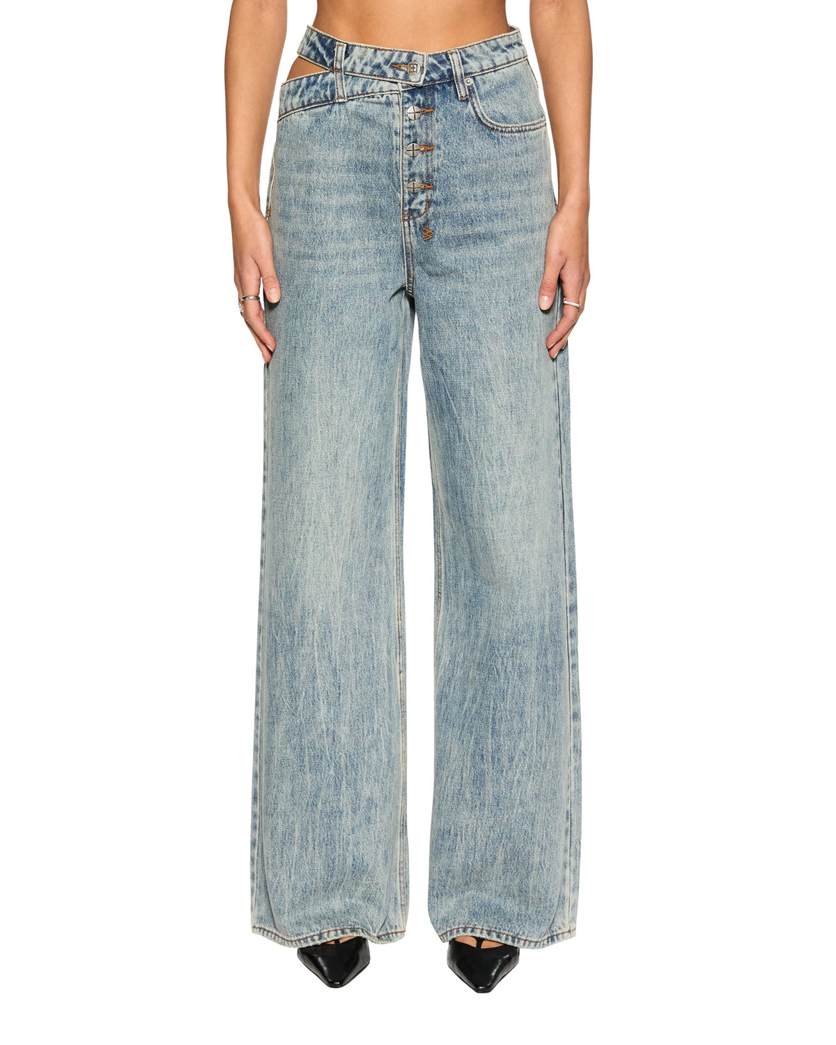WOMENS DETACHED JEAN YOUTH DENIM JEANS