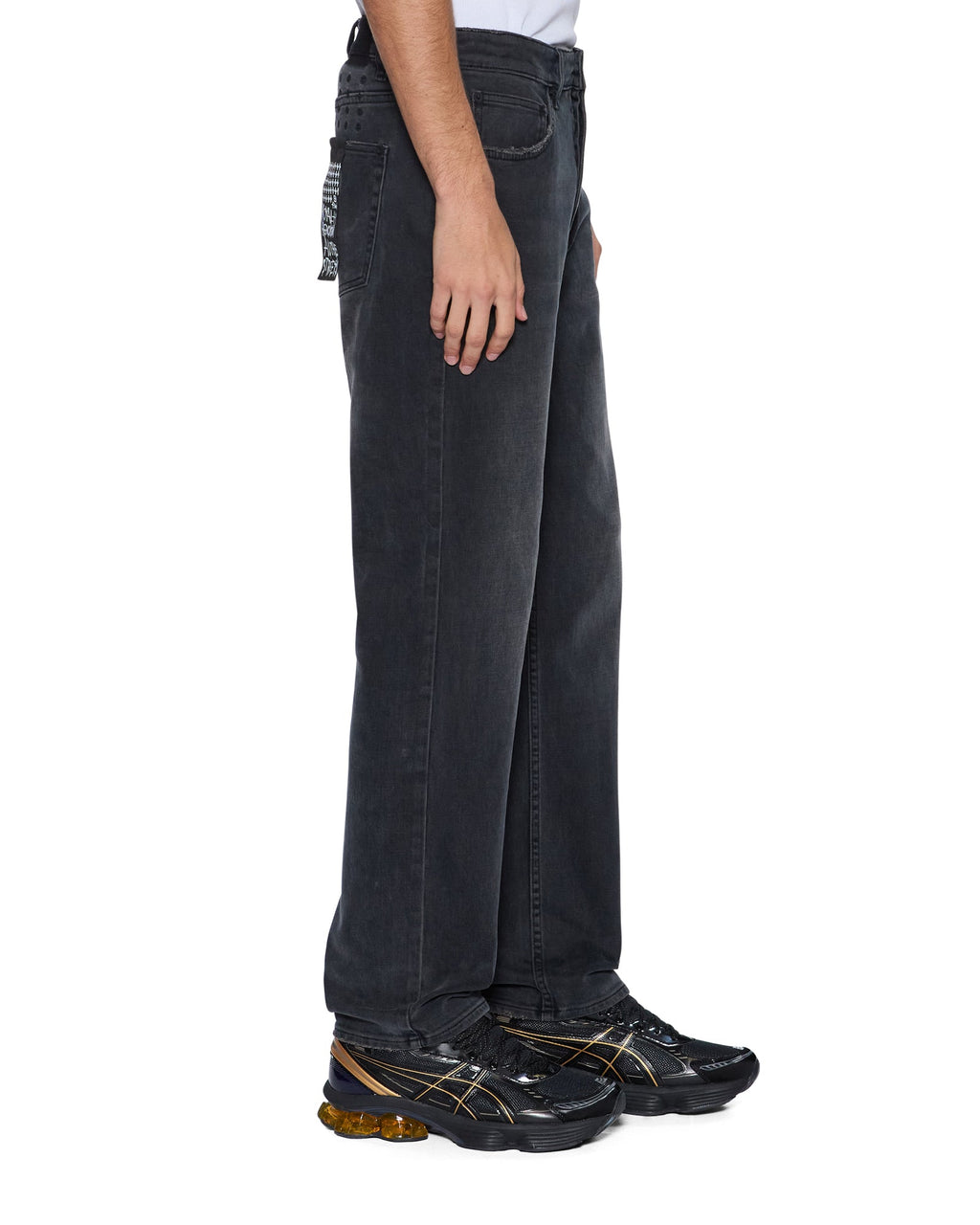 MENS HAZLOW 3RD DEGREE BLACK DENIM JEANS
