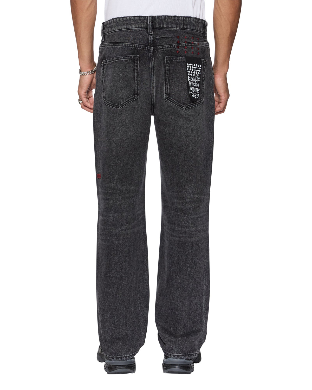 MENS HAZLOW BLACK ROKK DENIM JEANS