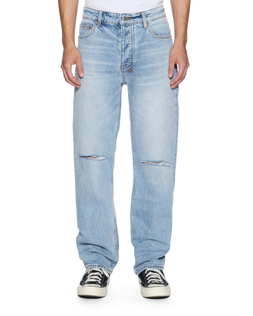 Mens Hazlow Krystal Decon Straight Denim Jeans - Denim