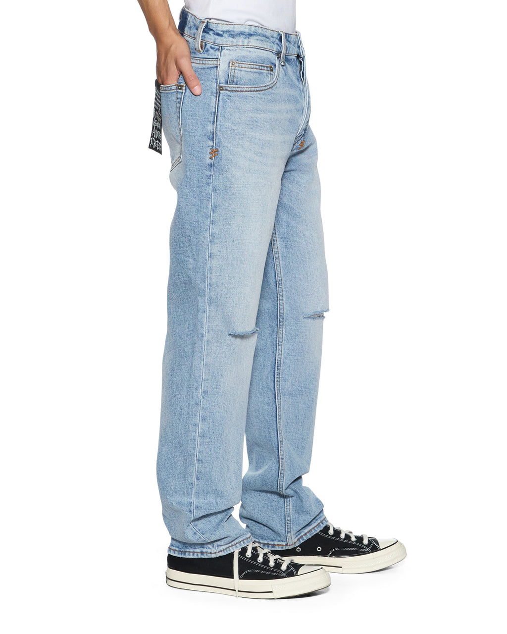 Mens Hazlow Krystal Decon Straight Denim Jeans - Denim