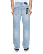 Mens Hazlow Krystal Decon Straight Denim Jeans - Denim