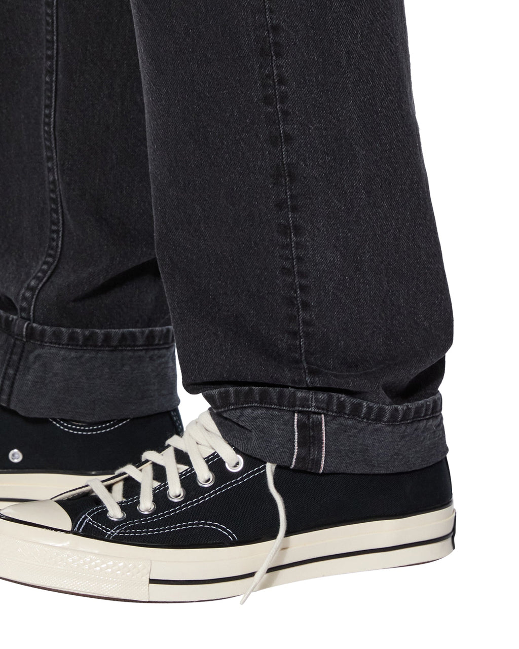 MENS HAZLOW SELVEDGE NY BLACK DENIM JEANS