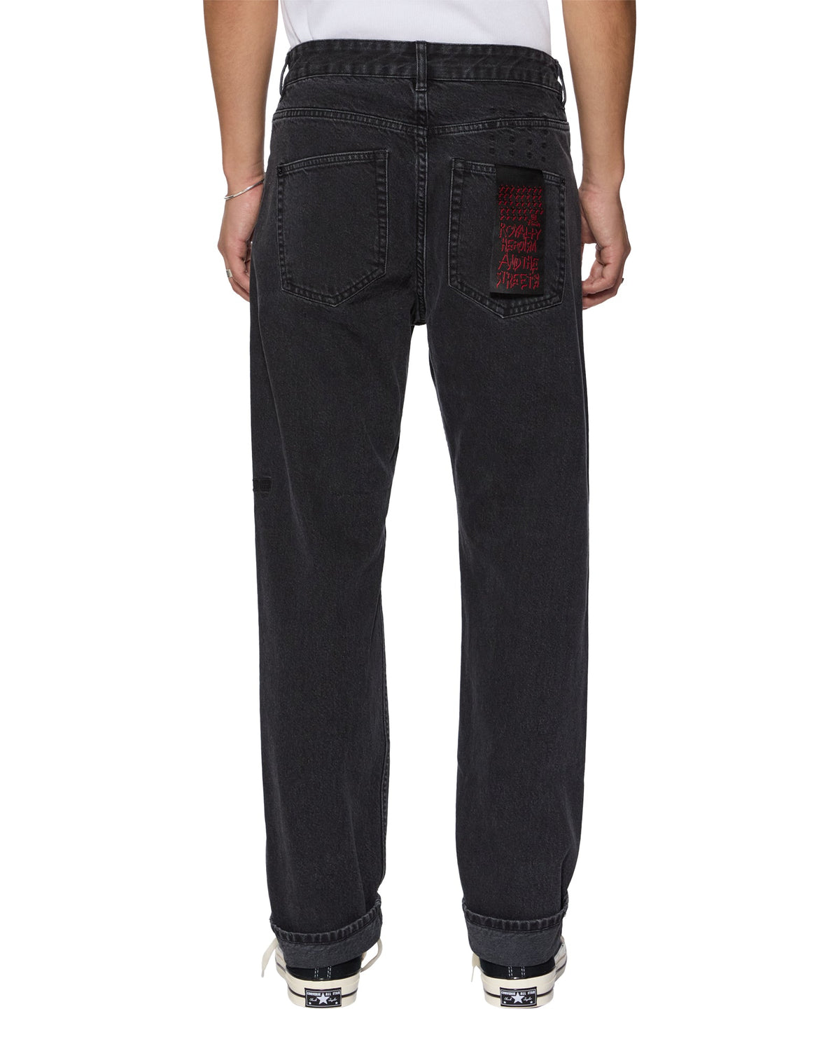 MENS HAZLOW SELVEDGE NY BLACK DENIM JEANS