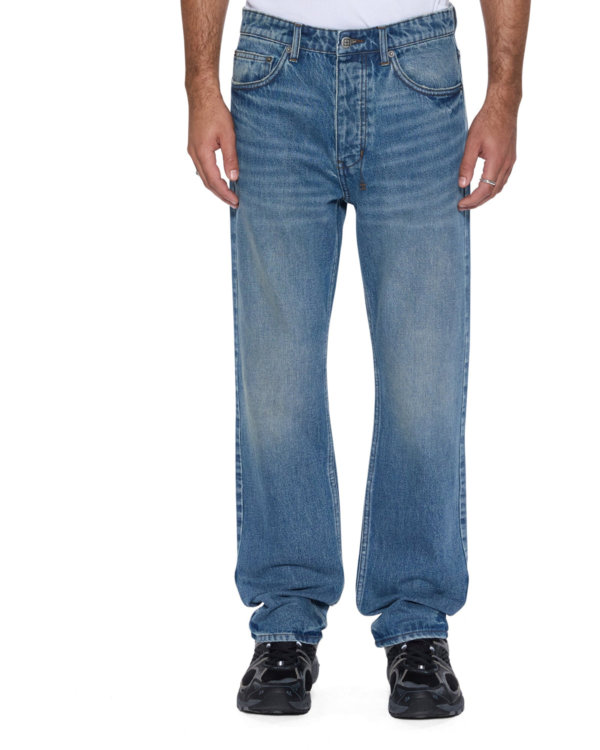 MENS HAZLOW ROADHOUSE REPAIR DENIM JEANS