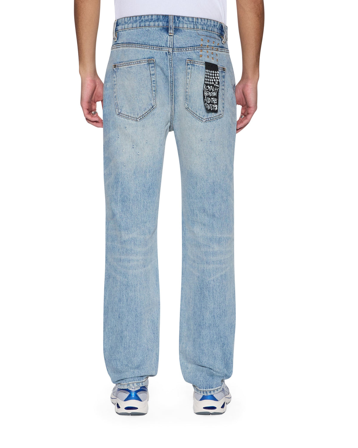 MENS HAZLOW SCATTER BLUE DENIM JEANS