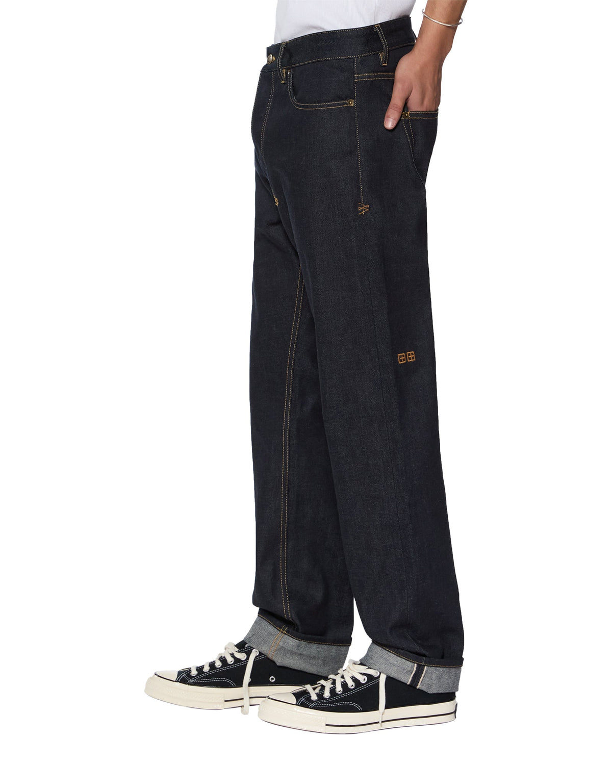 MENS HAZLOW SELVEDGE RAW DENIM JEANS