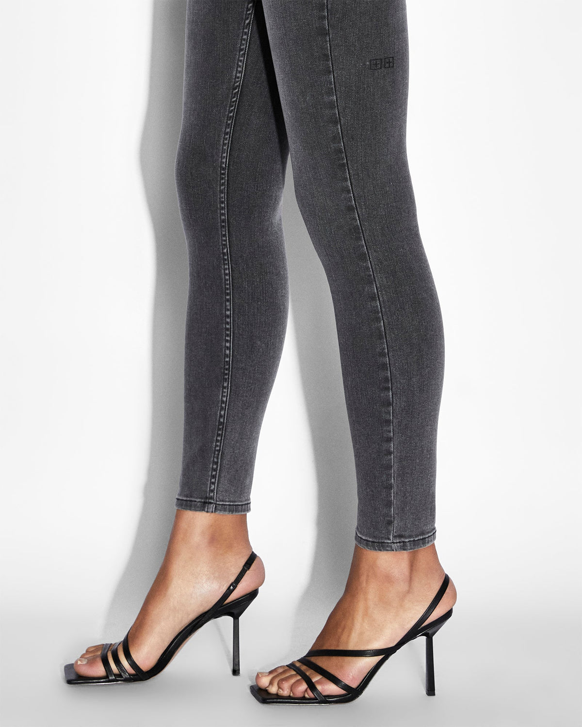 Womens Hi N Wasted Daze Skinny Denim Jeans - Grey
