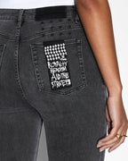 Womens Hi N Wasted Daze Skinny Denim Jeans - Grey