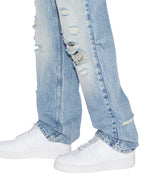 MENS HAZLOW NU HERITAGE TRASHED DENIM JEANS