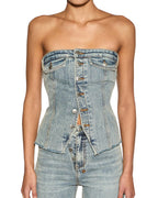 WOMENS RETRO BUSTIER YOUTH FASHION TOPS